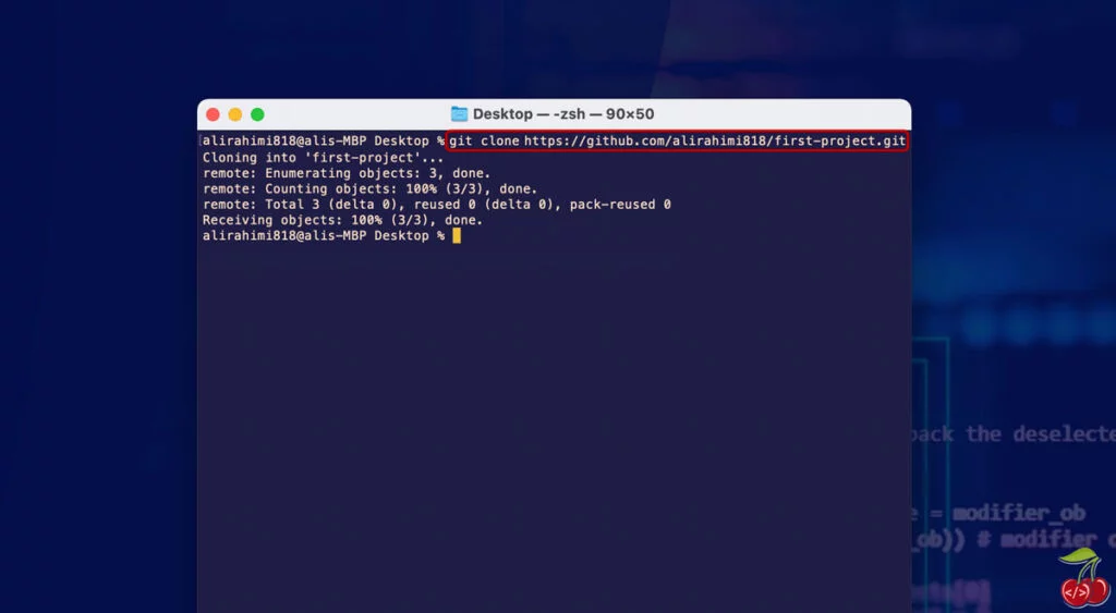 github first repo - git clone