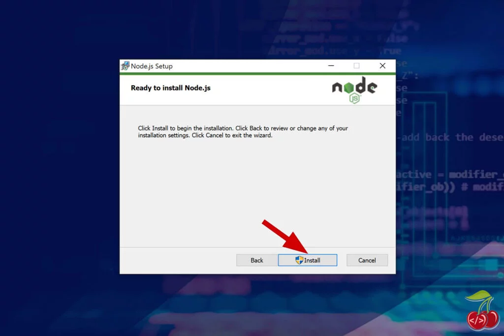 nodejs در ویندوز - آماده نصب